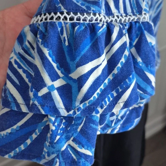 Lilly Pulitzer Laddie Top In Twilight Blue Early Riser Size XXS - Picture 7 of 8